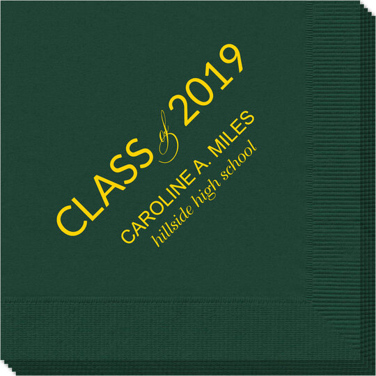 Bold Class of Graduation Napkins